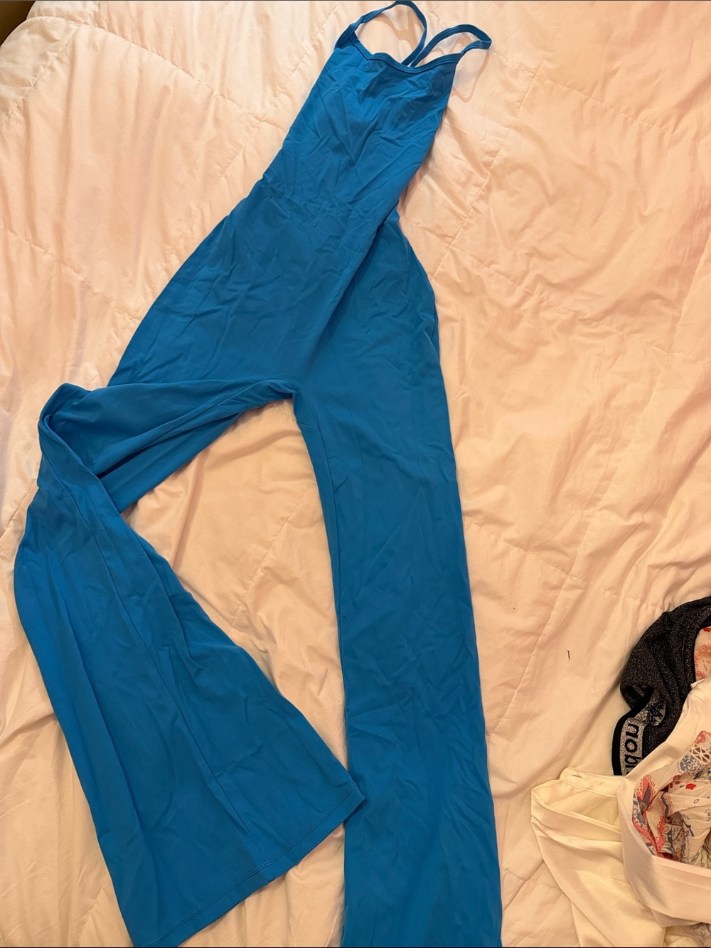 Amazon Bright Blue Sleeveless Wide-Leg Jumpsuit